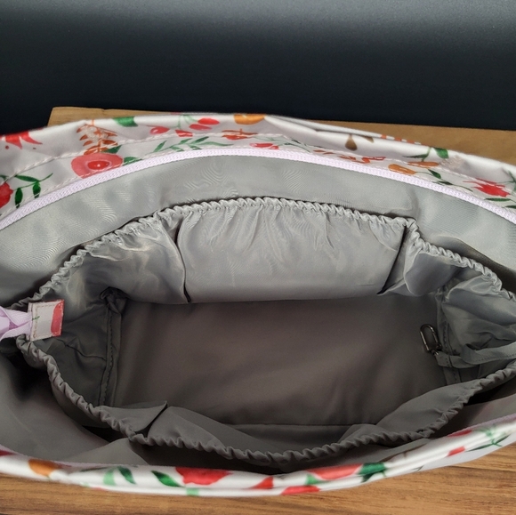 2 Floral Print Tote Bag Organizers, Lots of Storage Space! Never Used, Like New - Picture 6 of 10